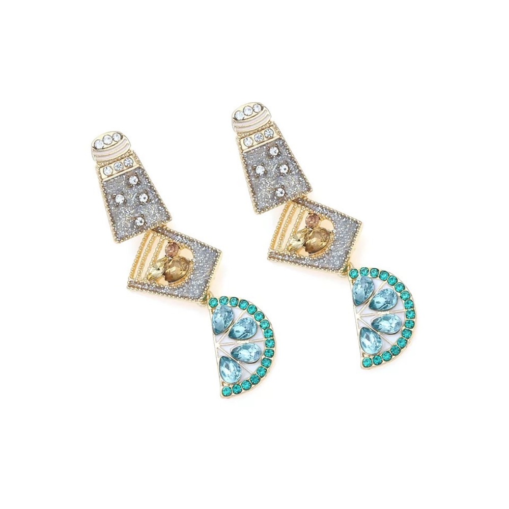 Tequila, salt & lime earrings